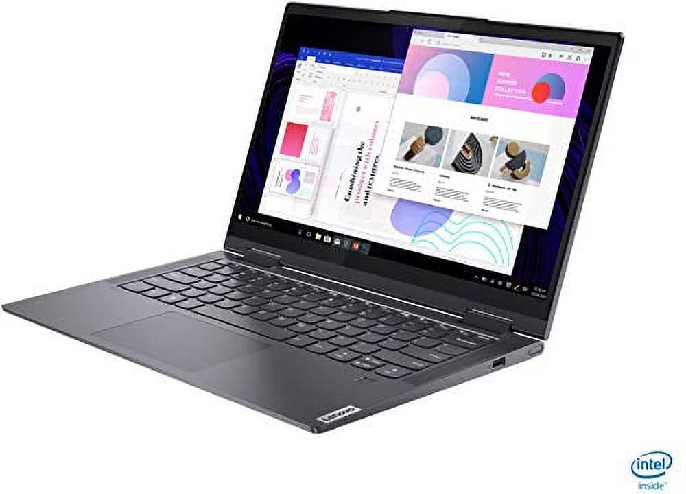 2021 LENOVO Yoga 7i 2-in-1 Device 14 inch FHD Touchscreen 11th Core i7-1165G7 EVO Iris Xe Graphics 12GB DDR4 512GB NVMe SSD WI-FI 6 Win 10 Pro Fingerprint Backlit Keyboard w/ Ontrend 32GB USB Drive