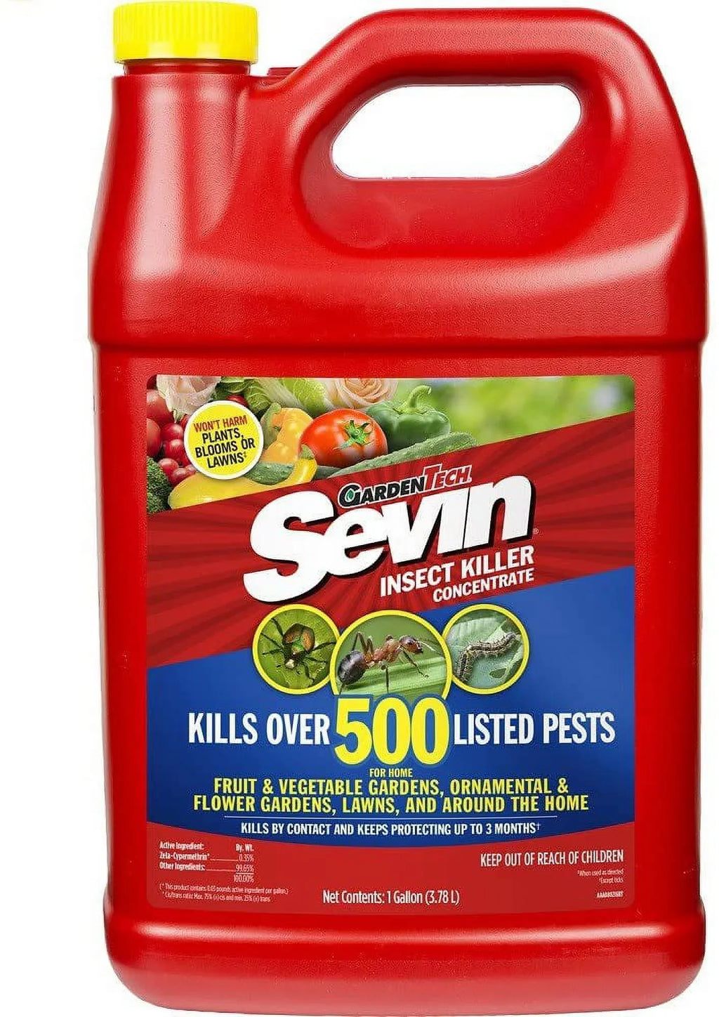 Garden Tech Sevin Insect Killer Concentrate for Lawn and Garden, 1 Gallon