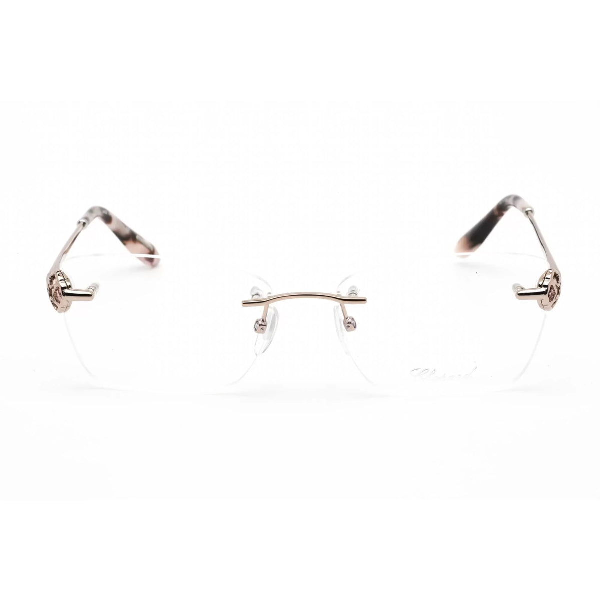 Chopard VCHF86S 0A39 Women's Shiny Rose Gold Metal Eyeglasses