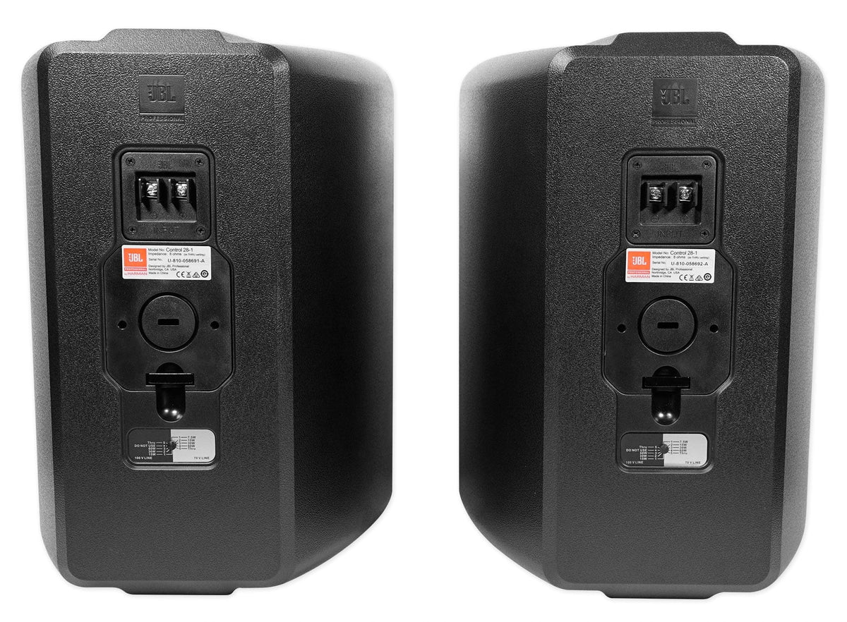 JBL Restaurant Kit 6-Zone Amp+6) Foreground Wall+10) Background Ceiling Speakers