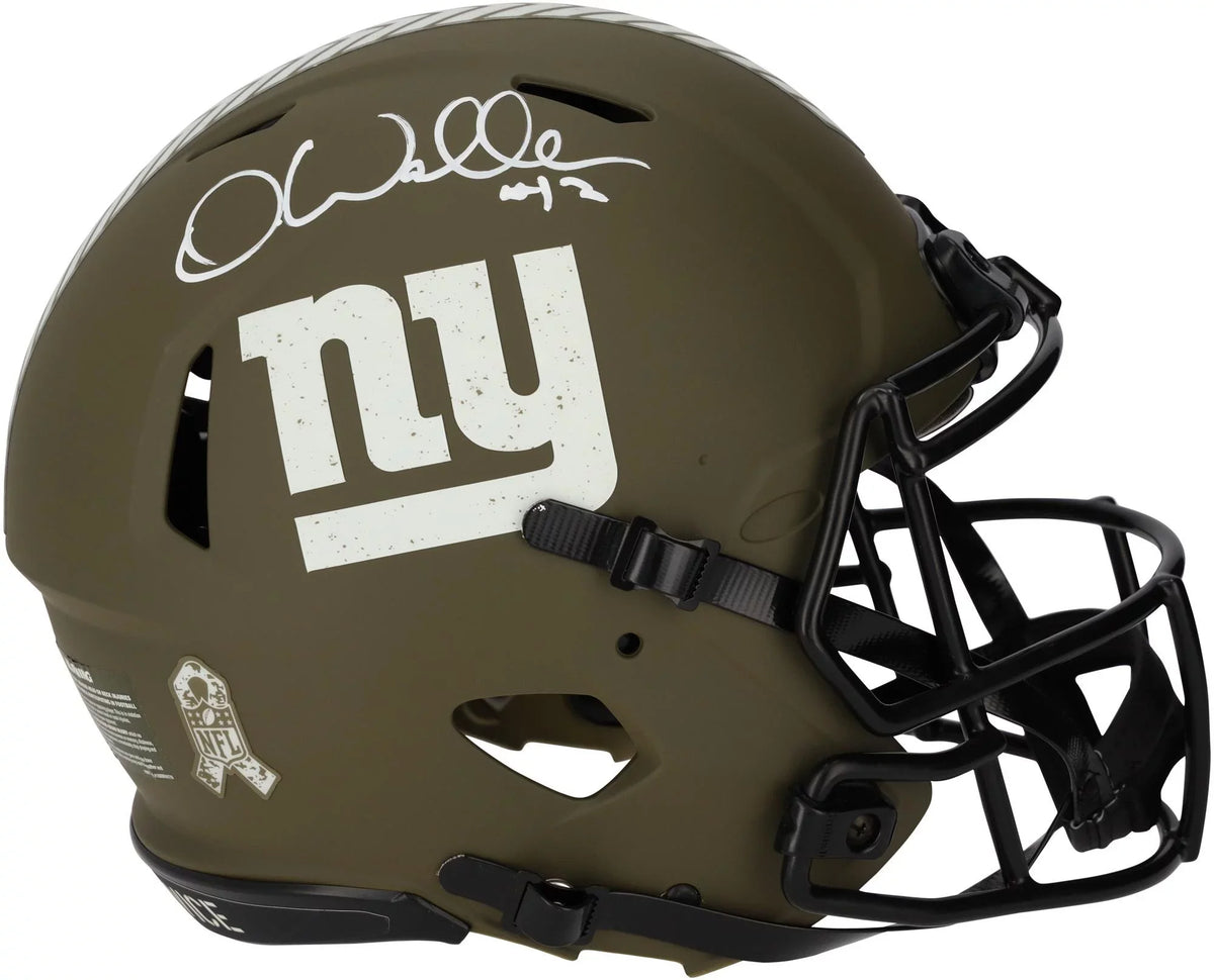 Darren Waller New York Giants Autographed Acer 2022 Salute to Service Speed Authentic Helmet - Fanatics Authentic Certified
