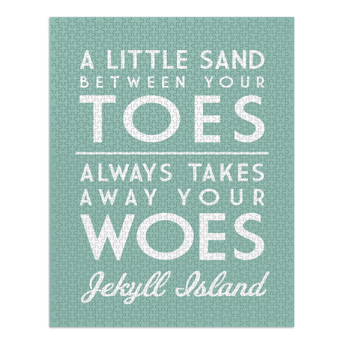 Jekyll Island, Georgia, A Little Sand Between Your Toes, Simply Said (1000 Piece Puzzle, Size 19x27, Challenging Jigsaw Puzzle for Adults and Family, Made in USA)