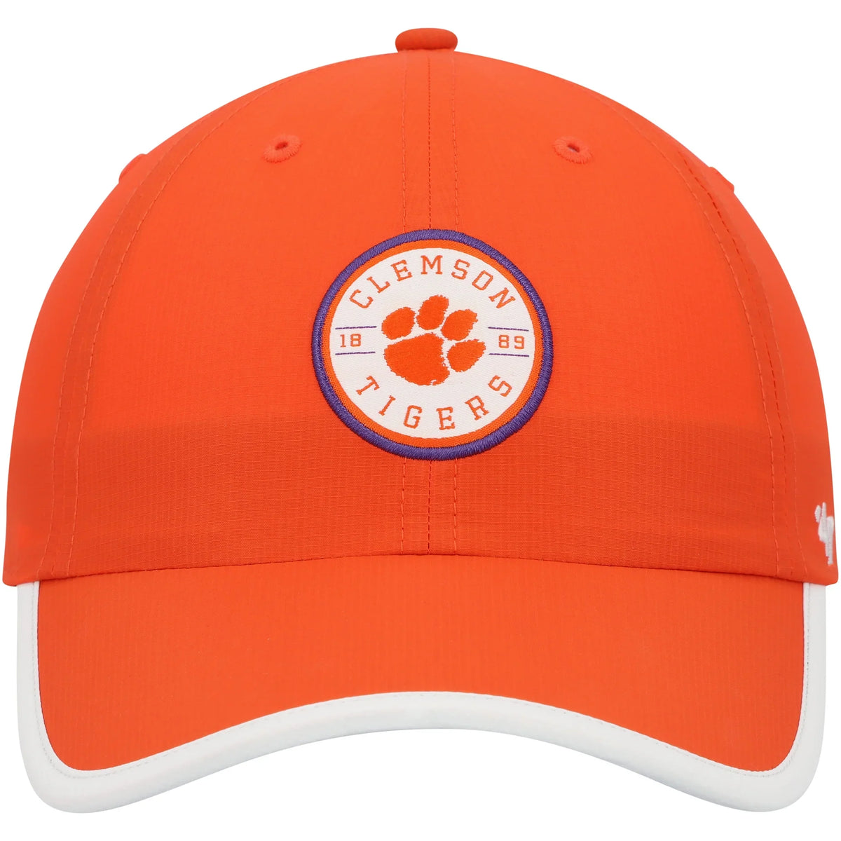 Men's '47 Orange Clemson Tigers Microburst Clean Up Adjustable Hat - OSFA