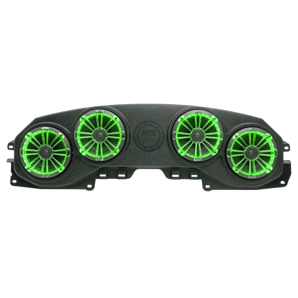 MB Quart MBQJ-48CRGB JEEP Wrangler (JL)/ Gladiator (JT) Rear Overhead Soundbar with four 8” Coaxial Speakers and RGB LED Lighting