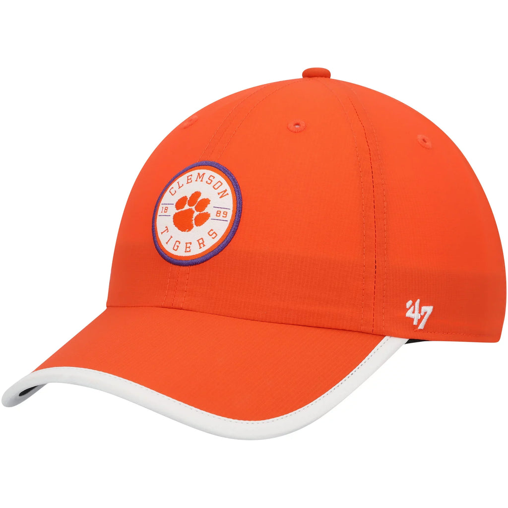 Men's '47 Orange Clemson Tigers Microburst Clean Up Adjustable Hat - OSFA